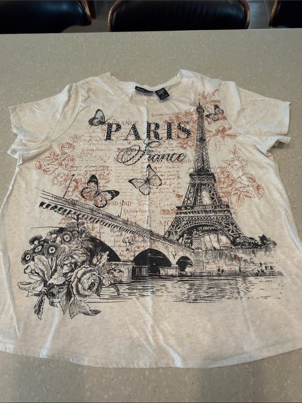 Cream Paris Graphic Short-Sleeve Tee for Kids